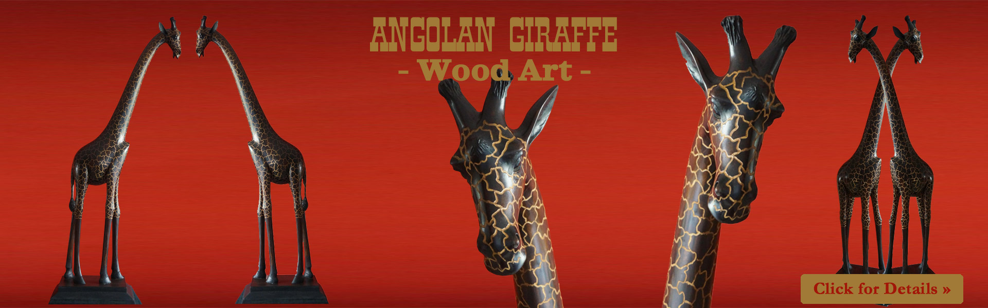 Wood Art Giraffe - Angolan Giraffe 1.80m
