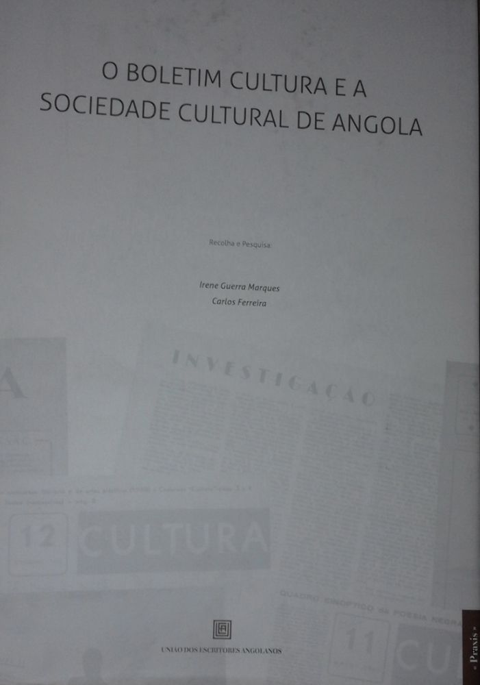 O Boletim Cultura e a Sociedade Cultural de Angola